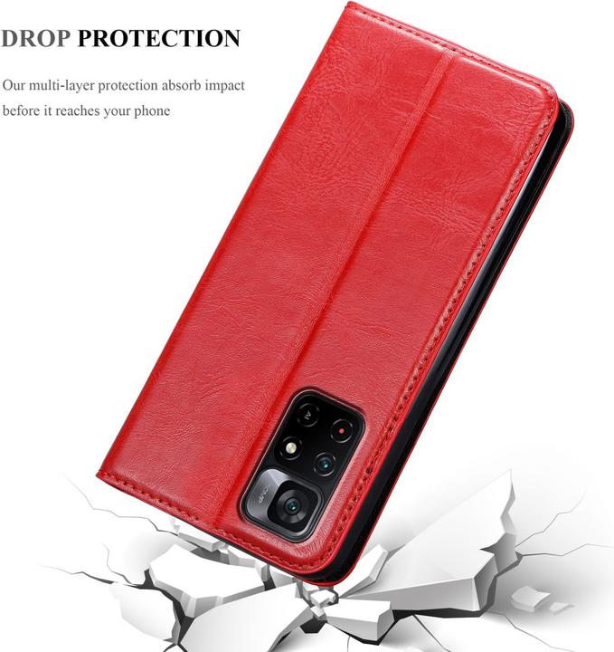 Actual product image Cadorabo Case for Xiaomi POCO M4 PRO 5G in Book Invis. Magnet Style (Xiaomi Poco M4 Pro 5G)
