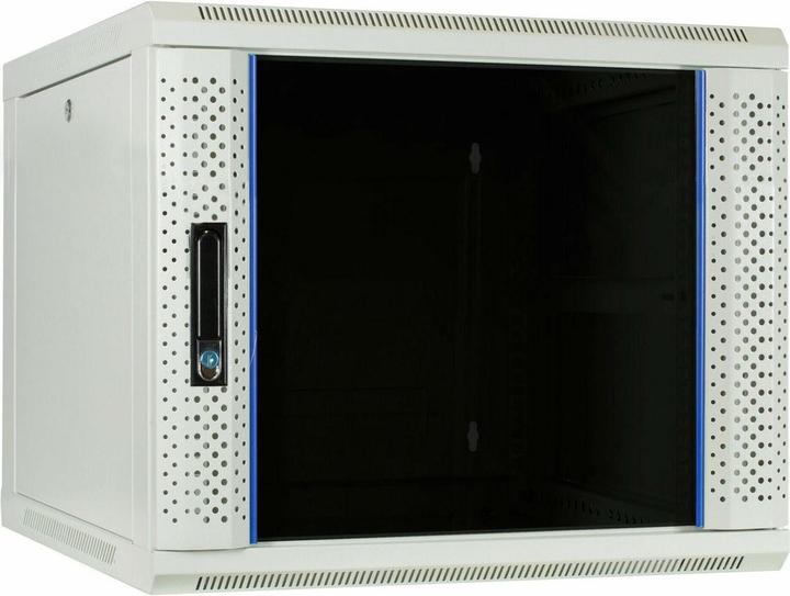 Produktbild Dsit 9 HE Serverschrank, Wandgehäuse mit Glastür (BxTxH) 600 x 600 x 500mm (9 HE, 19 Zoll Rack)