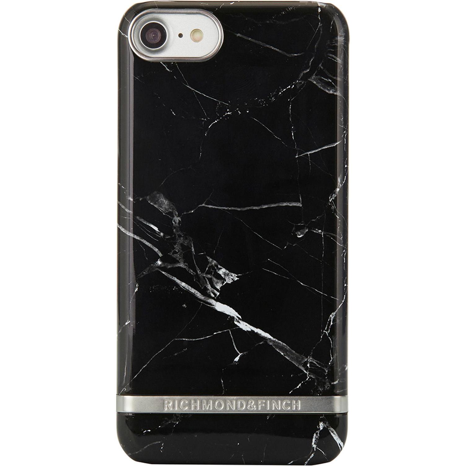 Richmond & Finch Black Marble (Apple iPhone SE (2nd Gen)), Smartphone Hülle, Schwarz