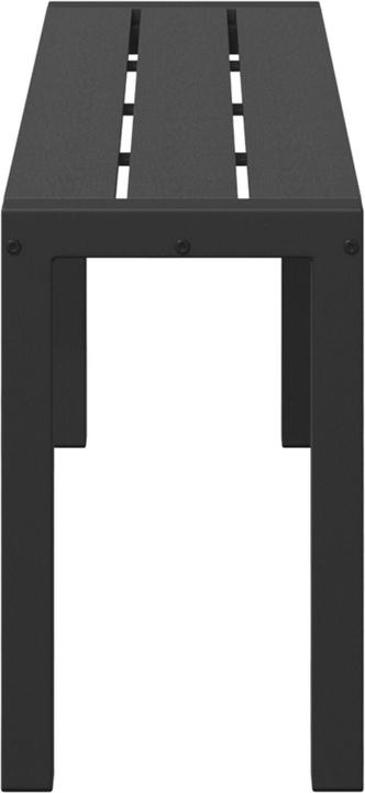 Actual product image vidaXL Garden bench 100 cm made of steel and WPC in black