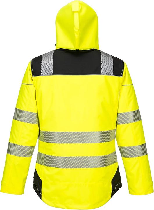 Actual product image Portwest High visibility rain jacket with hood yellow XXXXL (4XL)
