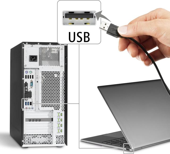 Image du produit Hama HS-USB300 (Filaire, USB-A)