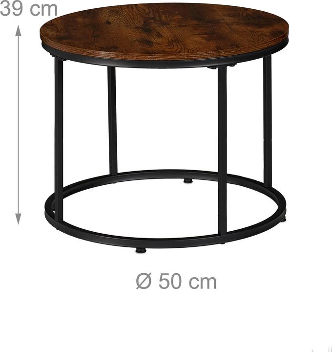 Actual product image Relaxdays 2-piece side table set