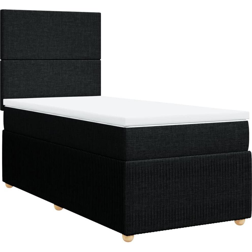 Thumbnail - VidaXL, Bett, Bo x springbett mit Matratze 80 x 200 cm Stoff (80 x 200 cm)