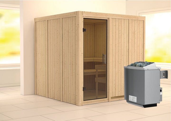 Actual product image Karibu Rodin without roof rim (9 KW internal control)