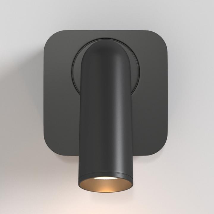 Actual product image Maytoni Mirax LED Wall Light 3W Rotatable, Swivelling Black Warm White (250 lm)