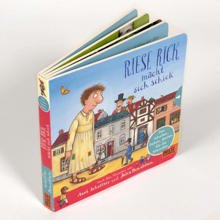 Actual product image Riese Rick macht sich schick (German, Axel Scheffler, Julia Donaldson, Susanne Koppe, 2024)