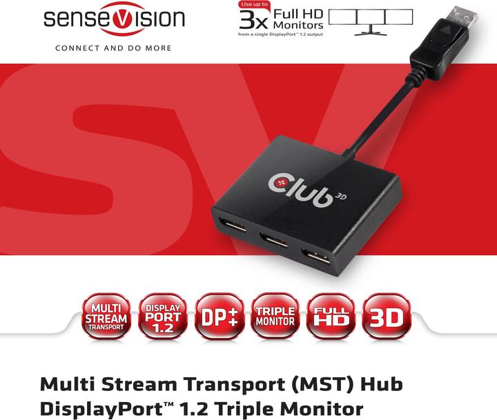Produktbild Club 3D Multi Streaming Transport Hub