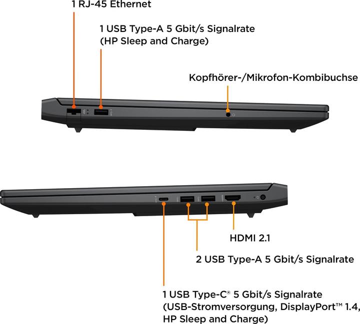Produktbild HP Victus 16-r0073ng (16.10", 512 GB, 16 GB, DE, Intel Core i7-13700H)