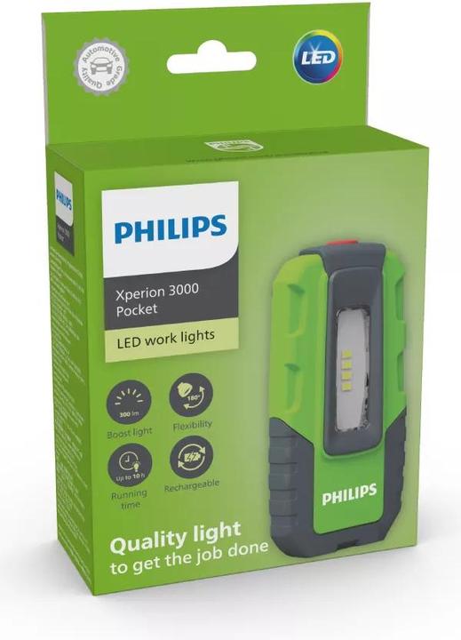 Produktbild Philips X30POCKX1 Xperion 3000 Pocket LED Arbeitsleuchte akkubetrieben 2 W 300 (300 lm)