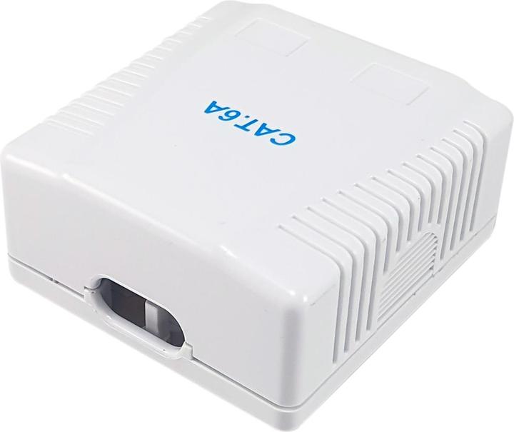 Image du produit equip Prise en saillie Cat6A 2 ports 2x RJ45 UTP