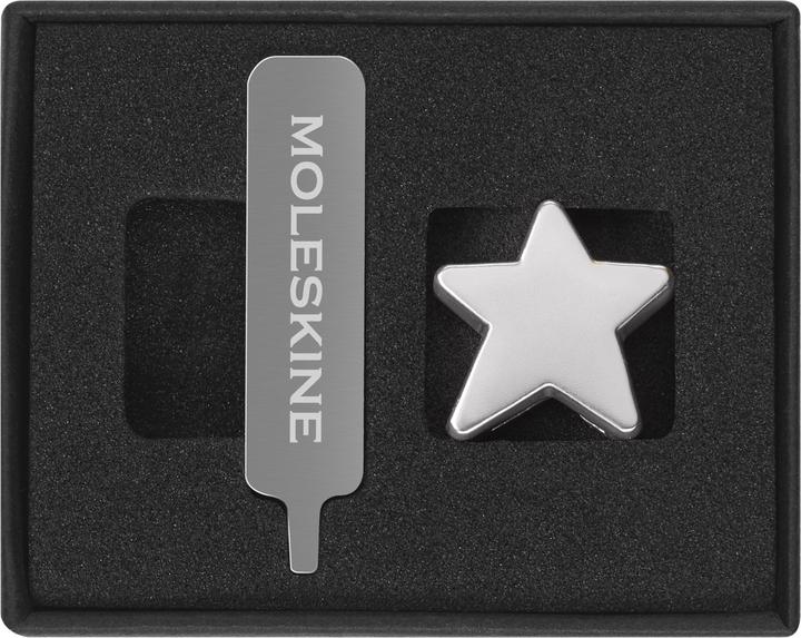 Actual product image Moleskine Pin Star Silver (No binding)