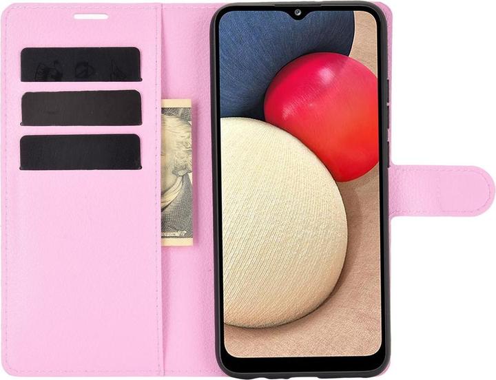 Produktbild König Design Hülle Handy Schutz für Samsung Galaxy A02s Case Cover Tasche Etuis Bumper Rosa (Samsung Galaxy A02s)