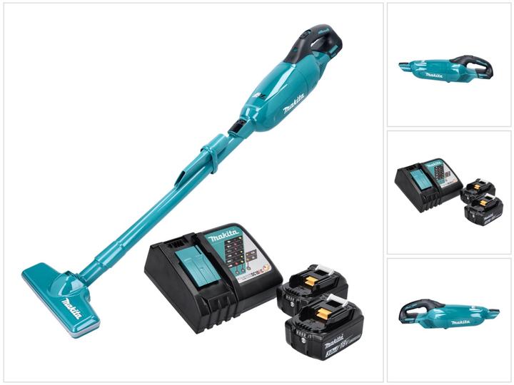 Makita DCL 280 FRF Aspirateur sans fil 18 V Brushless + 2x batterie 3,0 Ah + chargeur