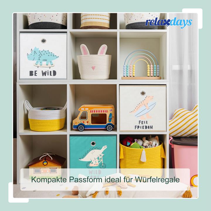 Productafbeelding Relaxdays GmbH Kinder Aufbewahrungsboxen im 3er Set
