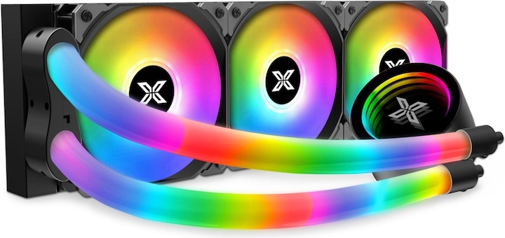 Xigmatek Kit Watercooling Neon Aqua RGB - 360mm (Noir)