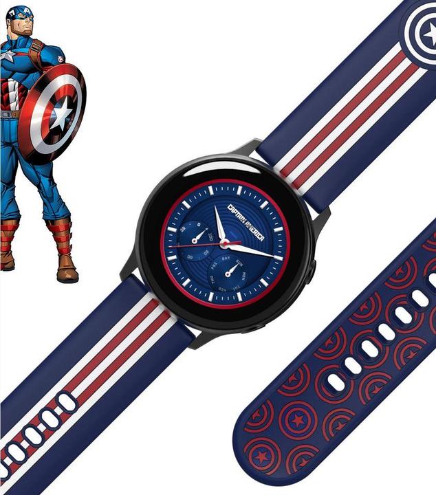 Produktbild Samsung Marvel Avengers Captain America Strap (20 mm, Silikon)
