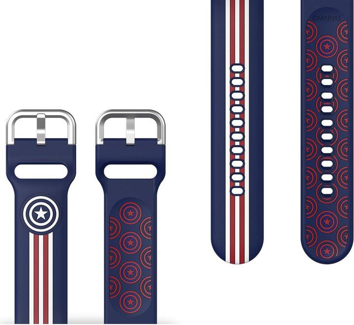 Produktbild Samsung Marvel Avengers Captain America Strap (20 mm, Silikon)