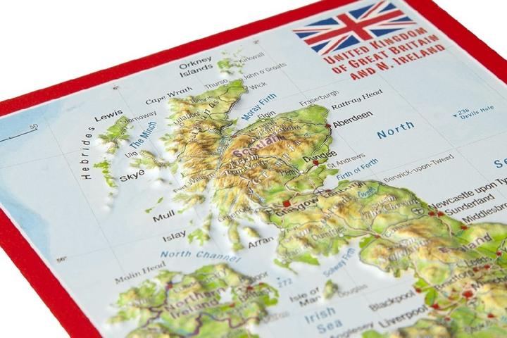 Produktbild 3D Reliefpostkarte Grossbritannien
