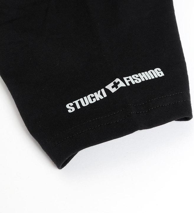 Actual product image Stucki Fishing T-Shirt Because Fanatics, Schwarz (S)