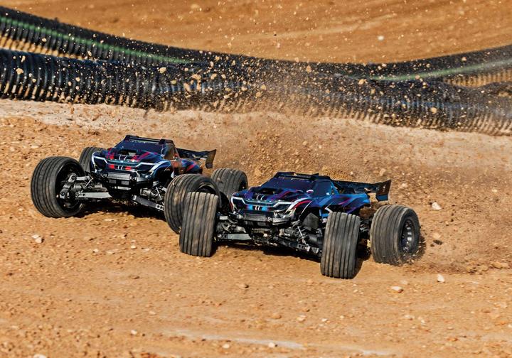 Actual product image Traxxas MINI-XRT Brushless VXL-3S 4WD blau, inkl. 2S Akku/Lader (RTR Ready-to-Run)