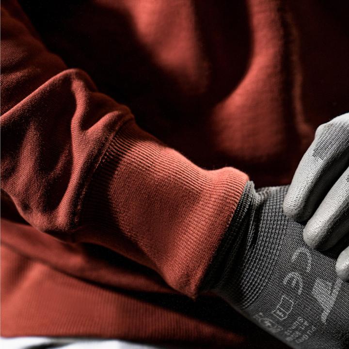 Produktbild Stier Oversized Zip Sweater Functional Pocket organic cotton M Deep Red (M)