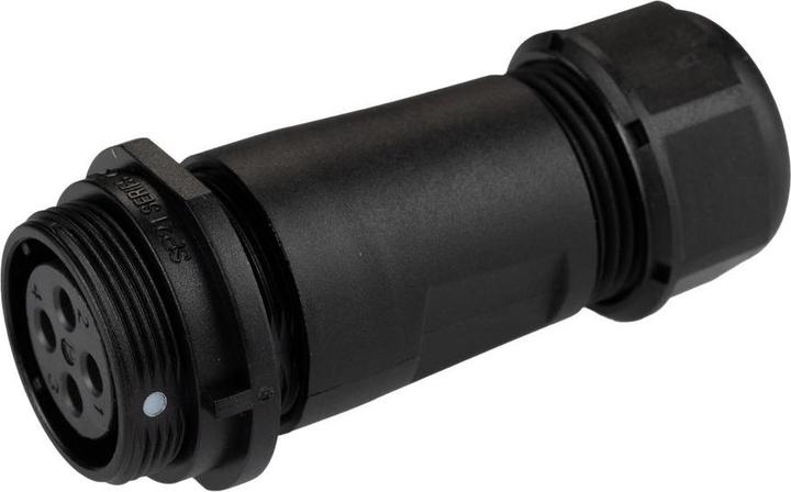 Actual product image RS PRO Circular plug connector socket 4-pin / 10.0A cable mounting, screw connection IP68