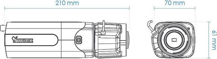 Actual product image Vivotek Box network camera (1920 x 1080 Pixels)