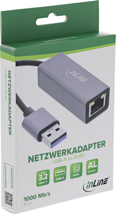 Immagine prodotto InLine USB 3.2 Netzwerkadapter Kabel (USB, RJ45 (1x))
