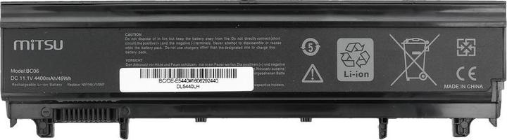 Actual product image Mitsu BATTERY BC/DE-E5440 (DELL 4400 MAH 49 WH) - Battery - Battery - Battery (6 cubicles, 4400 mAh)