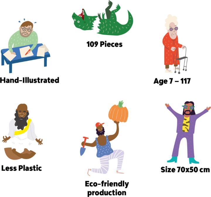 Immagine prodotto Kiez Puzzle Puzzle di quartiere, Berlino (109 pezzi)