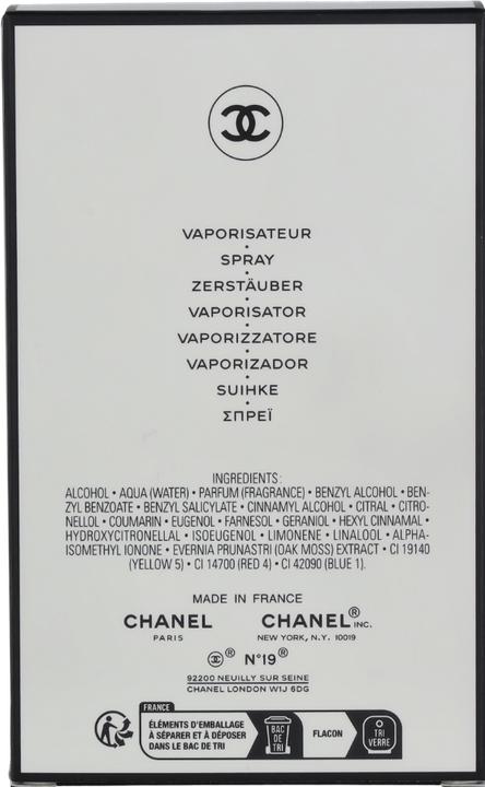Image du produit Chanel N°19 (Eau de parfum, 100 ml)