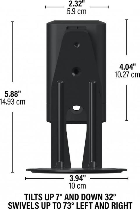 Produktbild Sanus WSWME12-B2 (1 Paar, Wandmontage, Schwenkbar, Neigbar)