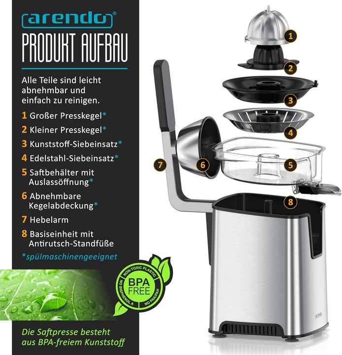 Actual product image Arendo Saftpresse