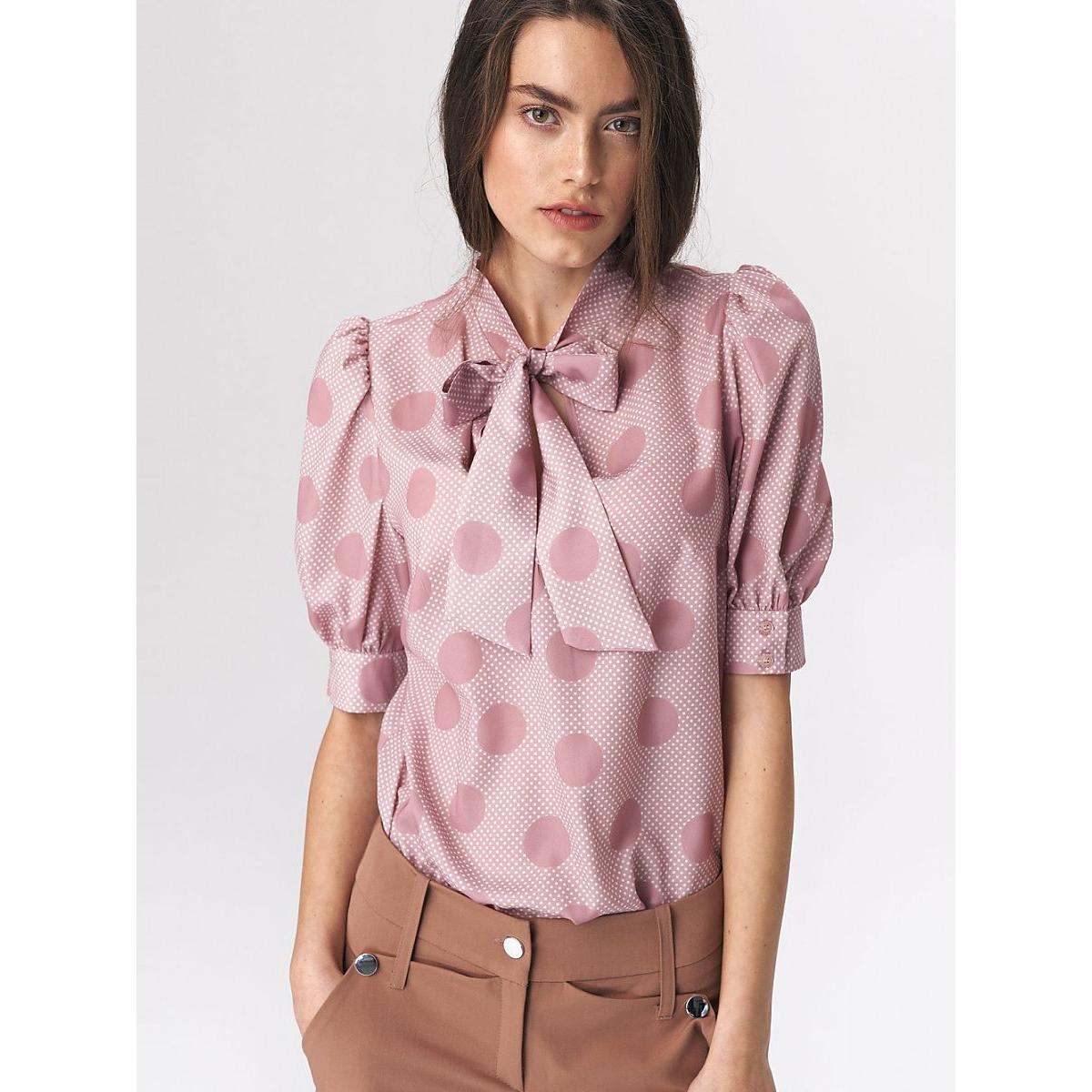 Nife, Damen, Bluse, Bluse, Rosa, (38)