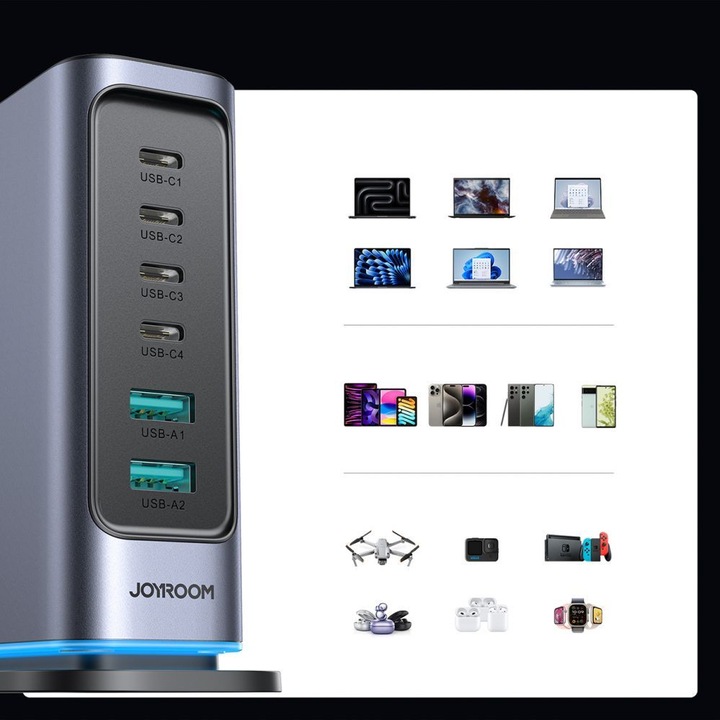 Produktbild Joyroom 6 in 1 Multi USB charger (65 W)