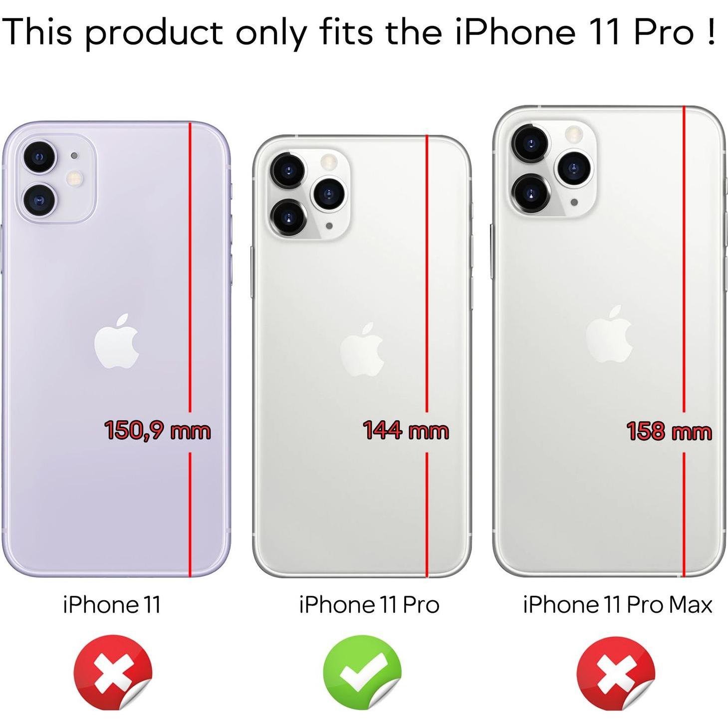 Thumbnail - Nalia Handyhülle (Apple iPhone 11 Pro), Smartphone Hülle, Schwarz