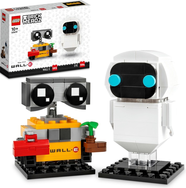 Actual product image LEGO 40619 EVE and WALL-E (40619, LEGO Brickheadz)