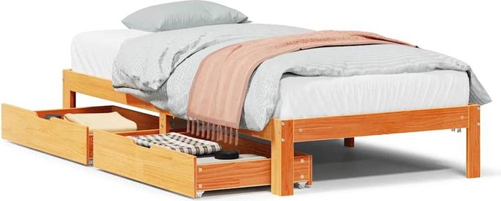 Produktbild VidaXL Bett mit Schubladen Kiefer (120 x 200 cm)