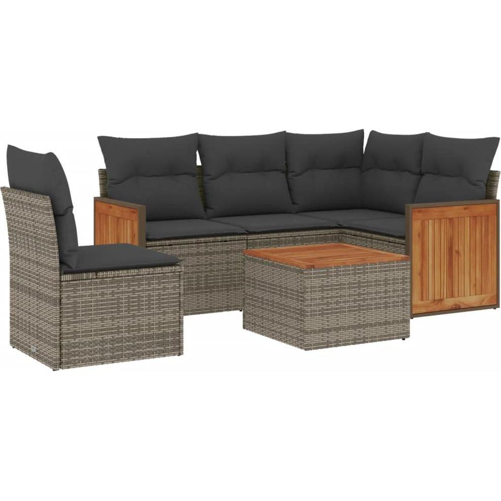 VidaXL, Gartenlounge, 10-tlg. Garten-Lounge-Set mit Kissen