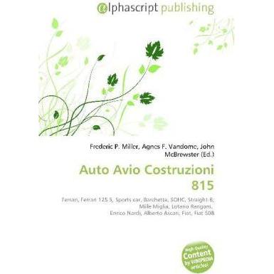 Thumbnail - Auto Avio Costruzioni 815, Ratgeber