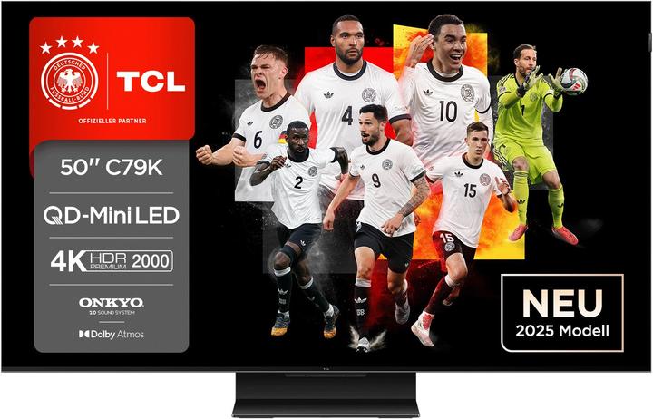 Produktbild TCL 50C79K (50", Mini-LED, 4K, 2025)