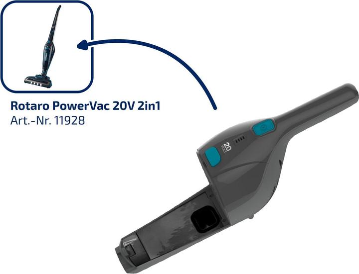 Leifheit Motoreinheit/Handgerät Rotaro PowerVac 2in1 20V