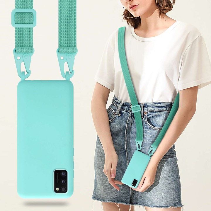 Actual product image Cadorabo TPU Cover Mobile Phone Chain Liquid (Samsung Galaxy M40s)