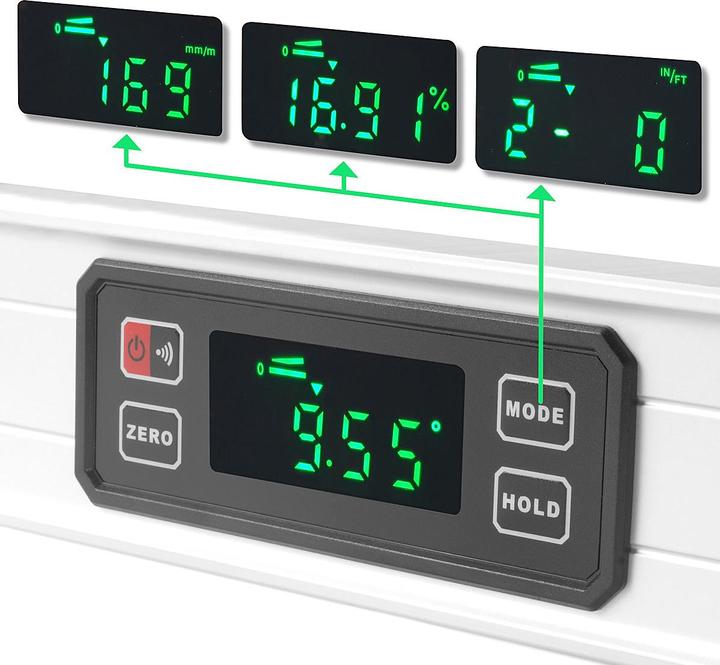 Actual product image Stahlwerk Digital spirit level DW-400 ST made of aluminium with 400 mm length (40 cm)