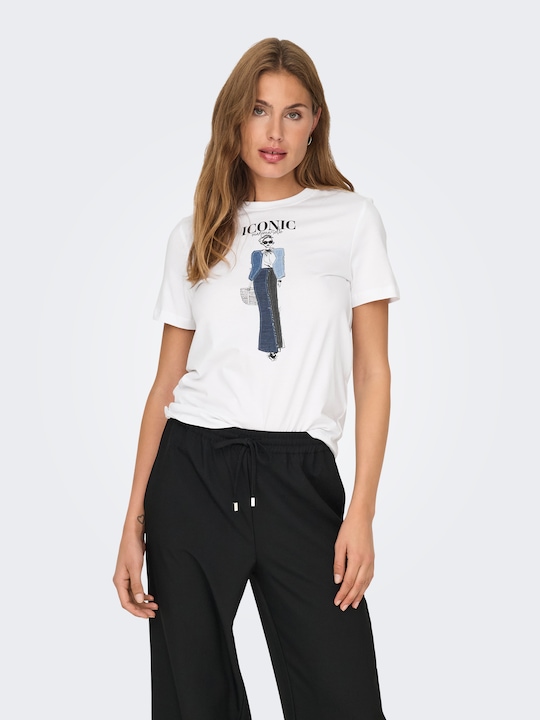 Only Onlemma Life Reg S/S Lady Top Jrs (XS)