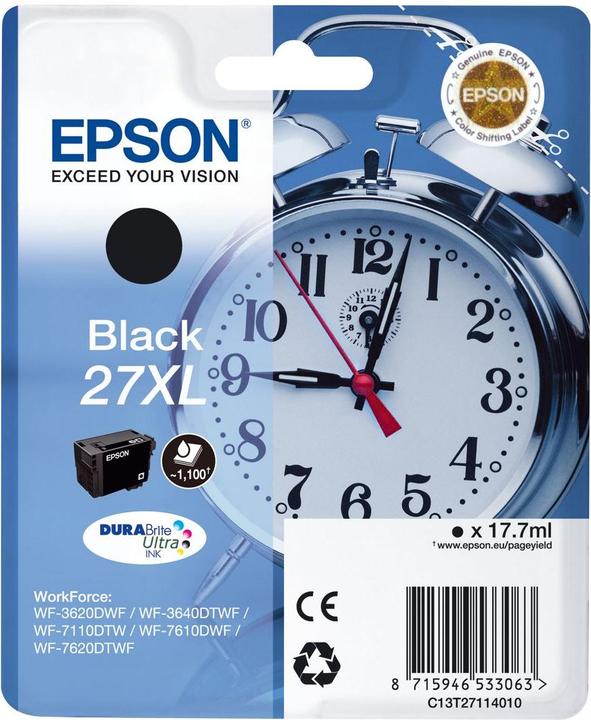 Produktbild Epson 27XL DuraBrite Ultra (BK)