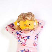 Actual product image Puckator Relaxeazzz Plush Duck Round Travel Pillow with Eye Mask (Head & neck pillow)