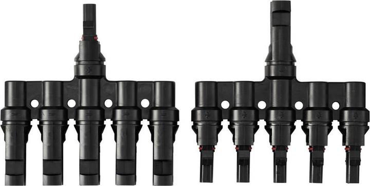 Produktbild Tru Components 5 fach PV-Abzweigverbinder-Set TC-13805804 Schwarz Inhalt: 2 St. (Solarstecker)