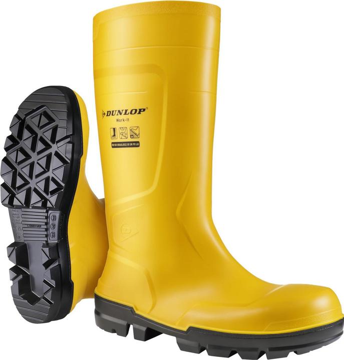 Productafbeelding Dunlop Veiligheidslaarzen maat 43 geel S5 EN ISO 20345:2022 - S5 SR FO LG PVC (S5, 43)